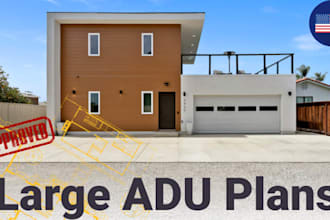 design tiny house, adu and container home floor plans with permit drawings