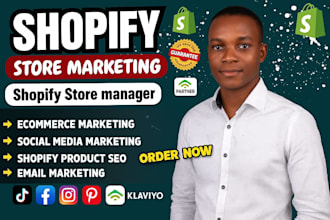 shopify marketing and management product SEO email with social media growth