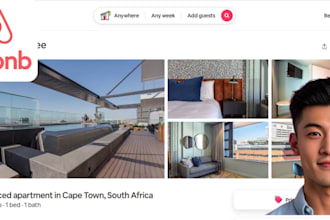 create airbnb website, airbnb listing, booking website, airbnb booking