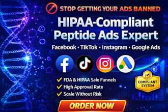 be your peptide marketing expert hippa compliant facebook and google ads funnel