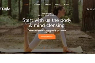 design wix yoga instructor website meditation coach ashtanga yoga website