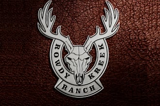 design a western, cattle brand style logo for your farm and ranch