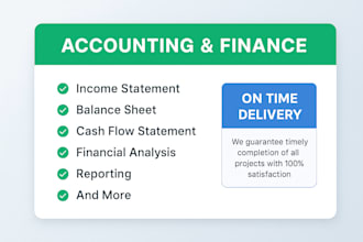 do accounting and finance tasks, financial analysis reports