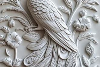 design 3d bas relief stone carving, wall sculpt, molding frieze, greek cnc print