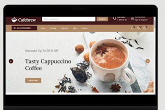 design coffee shopify store coffee website private label dropshipping tea store