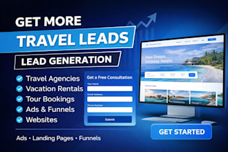 generate travel leads travel agency vacation rental leads tour booking website