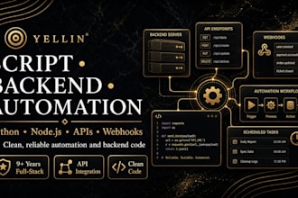 fix or build your script, backend, or automation