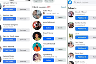 send active 4k USA UK facebook friend request promote boost your faceb0ok page