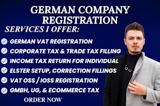 germany company registration, vat registration, german tax, tax filling, german