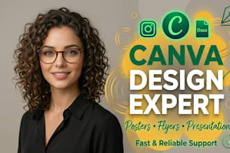 edit canva video editing instagram post canva flyer ebook design ig carousel VA