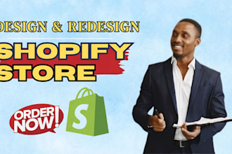 do shopify website design, create shopify store, or shopify dropshipping store