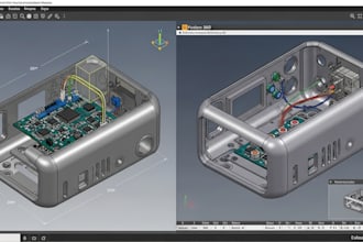 design pcb and enclosure using fusion360, eagle, easyeda, altium, kicad