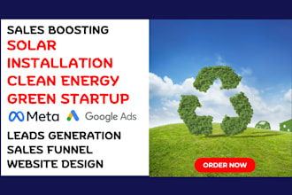 generate sustainability solar installation leads green startup sales funnel site