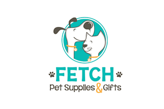 design high quality dog and cat supply shop logo