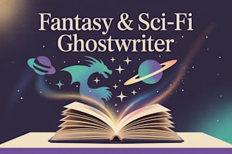 ghostwrite a fantasy or science fiction ebook and novel