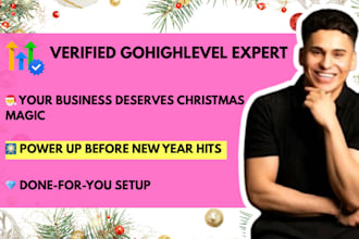 gohighlevel christmas and new year automation funnel
