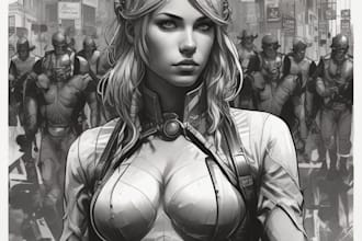 do a charcter of comic or design your comic character