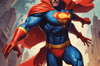 draw you dc or marvel style comic book and superhero