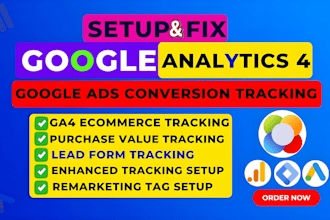 setup google analytics 4, ga4 ecommerce tracking, conversion tracking by GTM