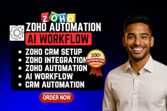setup zoho crm automation ai workflow integration email marketing campaign