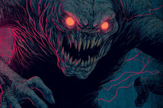 draw monster or fantasy creature horror illustration