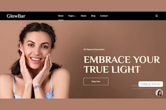 skincare shopify store skincare website beauty shopify store beauty website