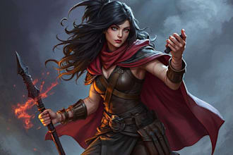 illustrate your ttrpg oc, vtm, fantasy, dnd character art