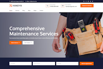 design a home renovation, handyman, painting, pressure washing wordpress website