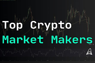 develop a crypto market maker bot for exchanges or tokens