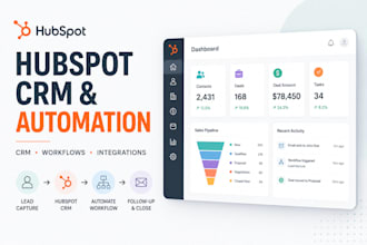 build hubspot CRM automation and sales workflows