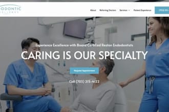 design responsive wordpress website medical dental clinic orthodontist practice