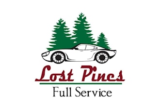 design high quality lost pines full service logo