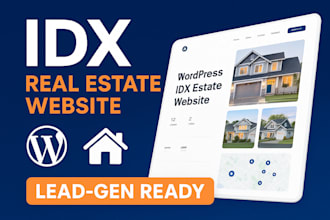 build a wordpress idx real estate website with lead generation system
