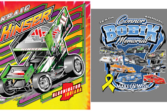 design high quality esport racing t shirt logo with unlimited revision