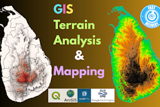do terrain analysis and dem mapping with qgis and gee