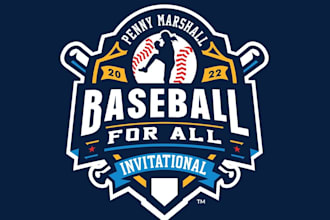 attractive professional and unique baseball logo design