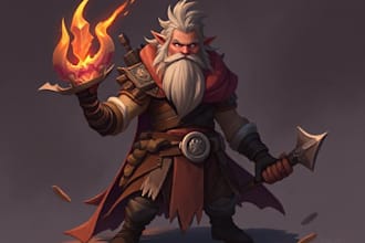 design a character for your game art