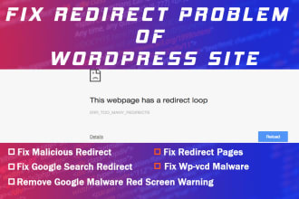 fix redirect problem of wordpress site