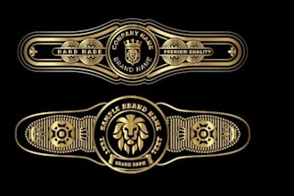 do cigar label, cigar logo, cigar band and cigar box design