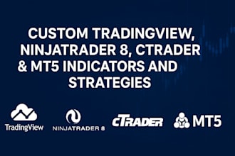 code custom tradingview, ninjatrader 8, ctrader or mt5 indicators and strategies