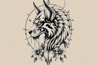 create unique realism tattoo design with my style