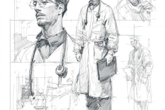 draw professional medical concept sketches