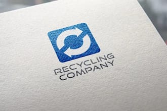 design recycling trash, hauling and junk removal logo