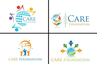 creative community, nonprofit, charity, or foundation logo design