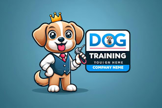 design meaningful dog training mascot logo within new concepts