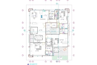 redraw floor plan in cad in 12 hrs