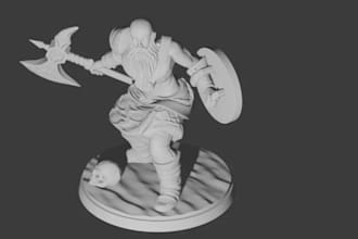 sculpt printable 3d miniatures,trpg figure,board game model,custom dnd minis,stl