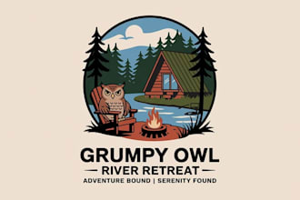 create a classic cartoon logo in vector format