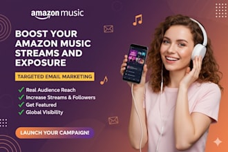 boost your amazon music streams and exposure with targeted email marketing