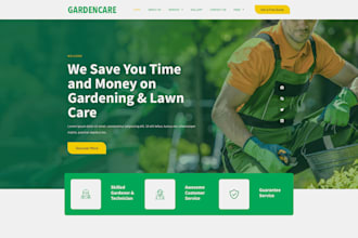 build SEO friendly lawn care, landscaping, and gardening business website
